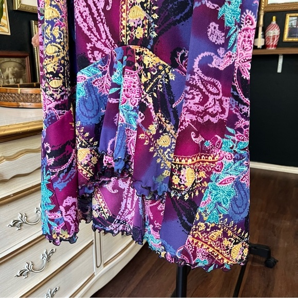 Vintage Vibrant Multicolor Patchwork Skirt - Picture 3 of 6